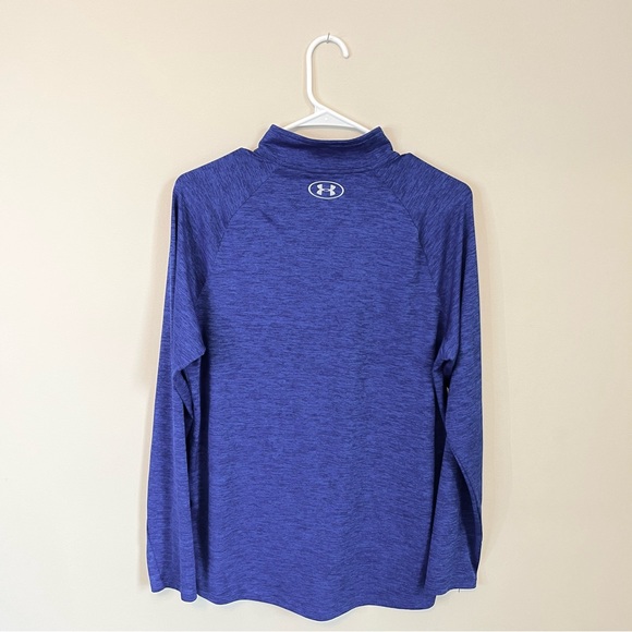 UNDER ARMOUR Tech™ ½ Zip Men’s Medium Blue Long Sleeve - Picture 4 of 6